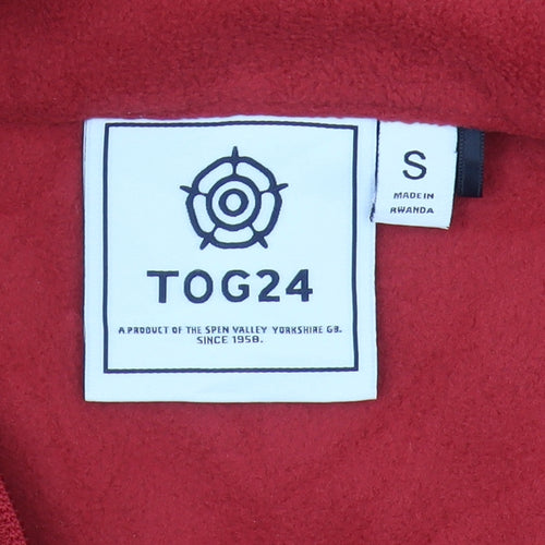 TOG24 Red 1/4 Zip Fleece Sweatshirt - Men's S