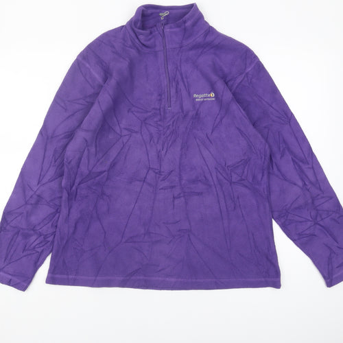 Regatta Women's Purple Fleece Pullover Sweatshirt Size 14