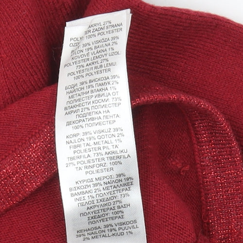 Junior J Girls Red Shrug 2-3 Years Viscose with Fur Trim