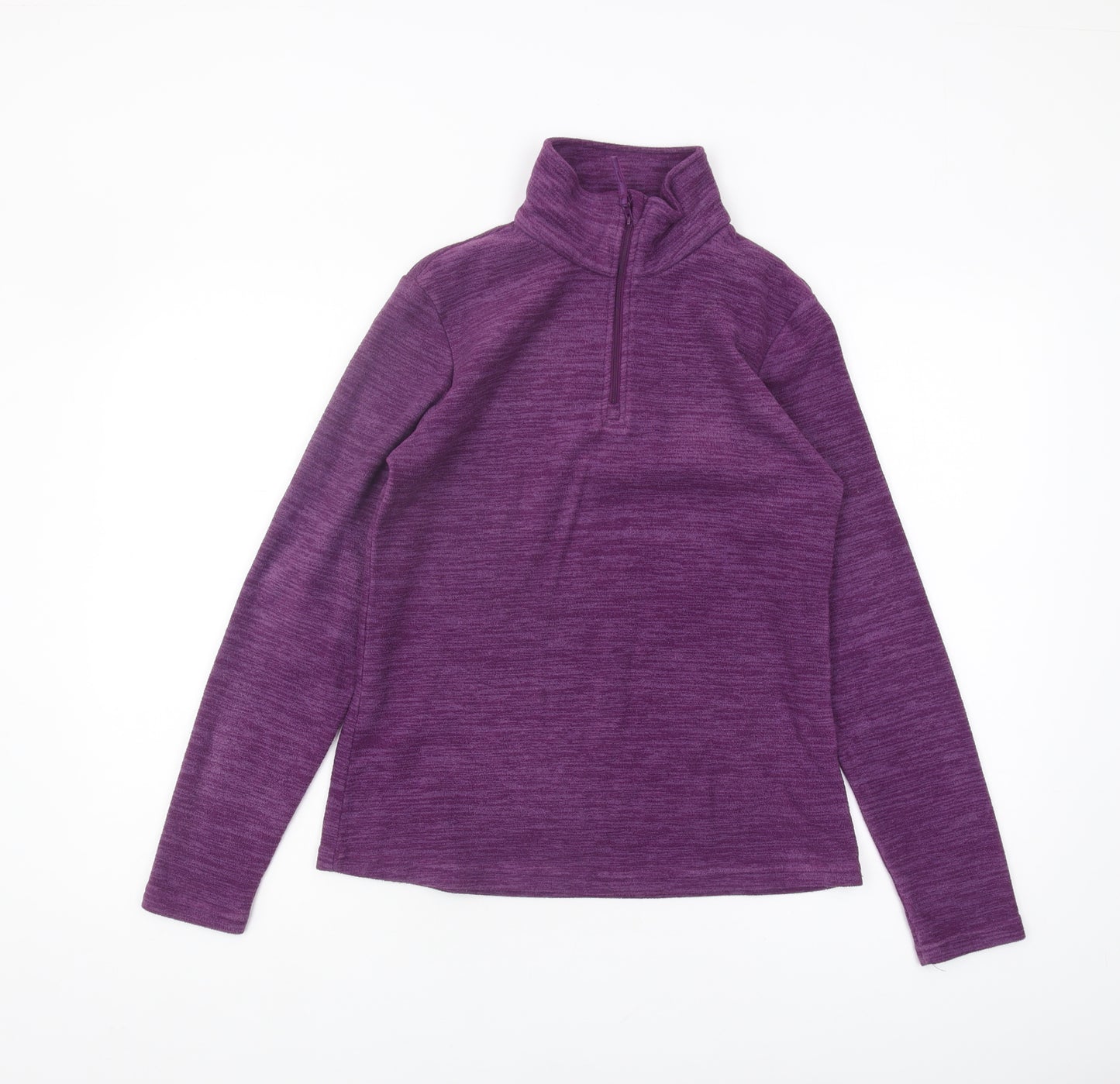 Mountain Warehouse Women's Purple Zip Sweatshirt, Size 8