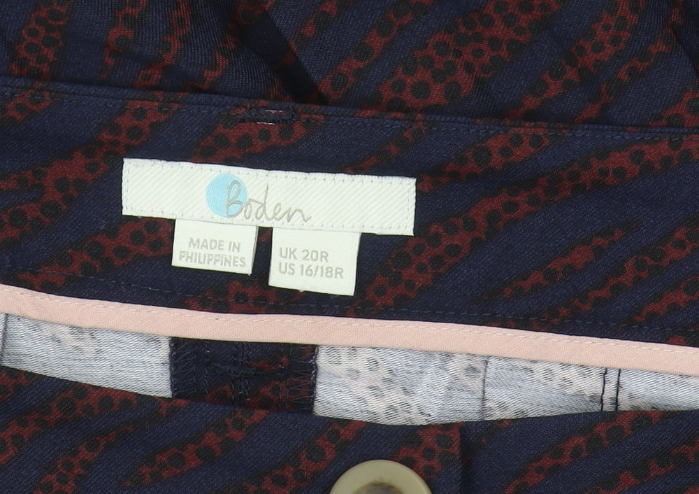 Boden Women’s Multicoloured Animal Print Skirt - Size 20