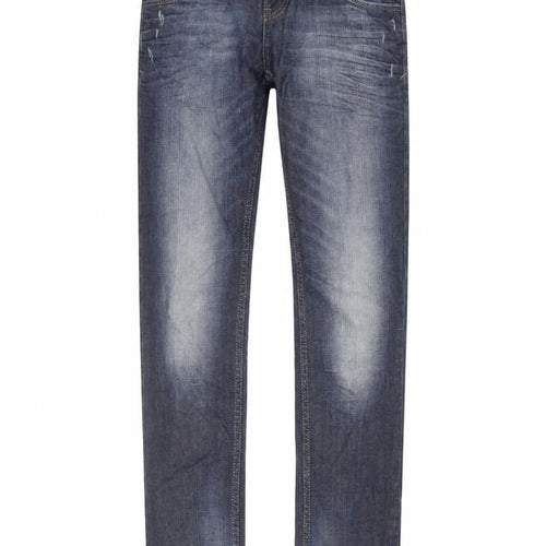 QS by s.Oliver Men's Blue Slim Straight Jeans, Size 34