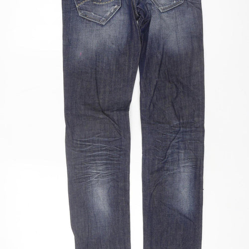 QS by s.Oliver Men's Blue Slim Straight Jeans, Size 34