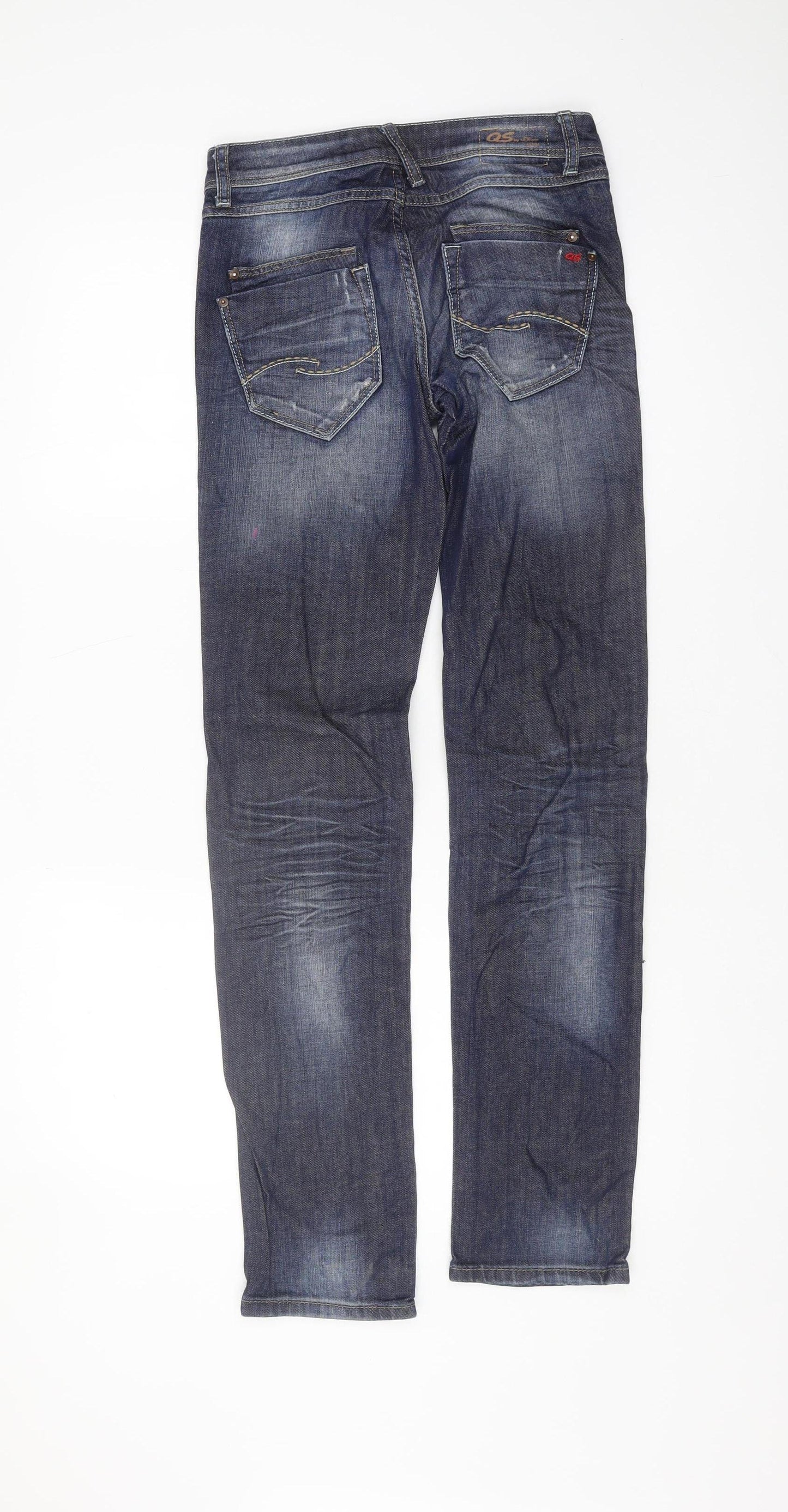 QS by s.Oliver Men's Blue Slim Straight Jeans, Size 34