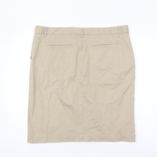Laura Ashley Women's Beige Pencil Skirt Size 18