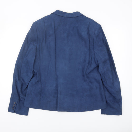 Alexon Women's Blue Blazer Size 16 Classic Lined