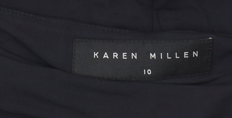 Karen Millen Women's Black 3/4 Sleeve Top Size 10