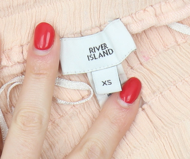 River Island Beige Halter Dress XS