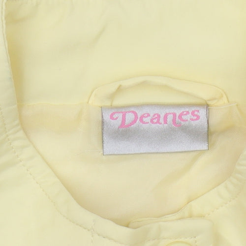 Deanes Women's Yellow Mid-Length Jacket Size 16
