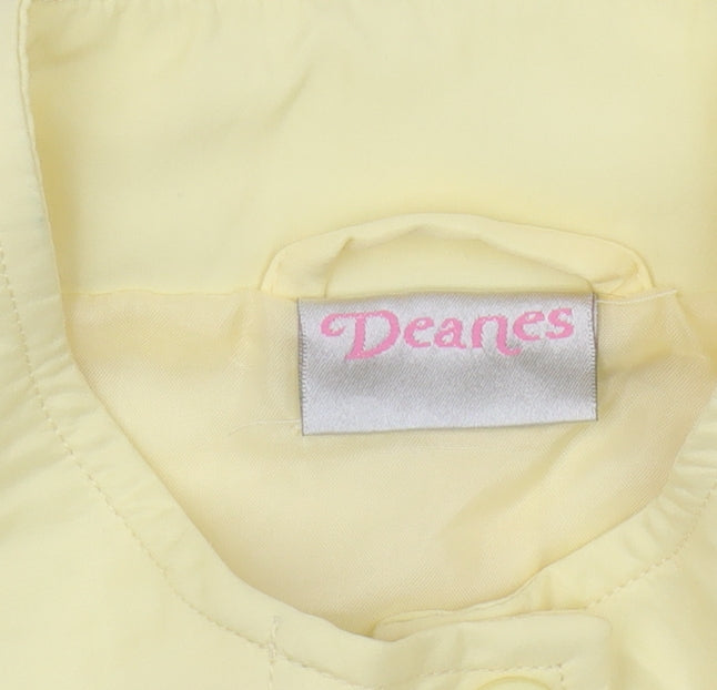 Deanes Women's Yellow Mid-Length Jacket Size 16