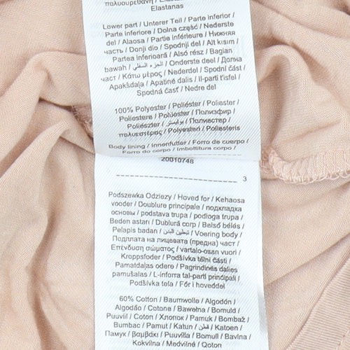 Mamalicious Beige Maternity Dress 3/4 Sleeve S