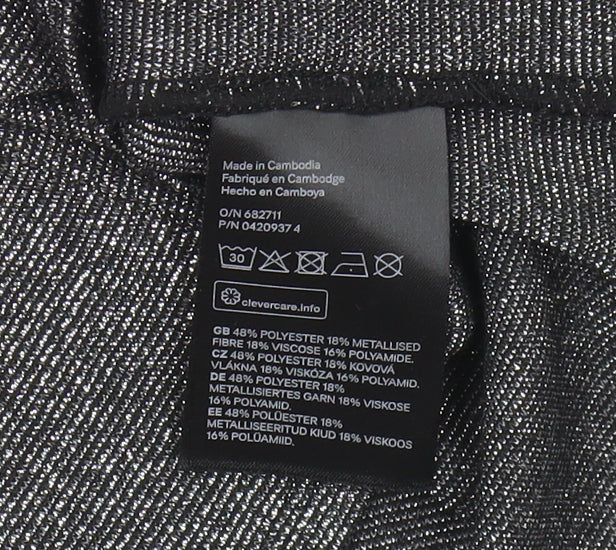 H&M Women's Silver Sleeveless Camisole Tank Top S