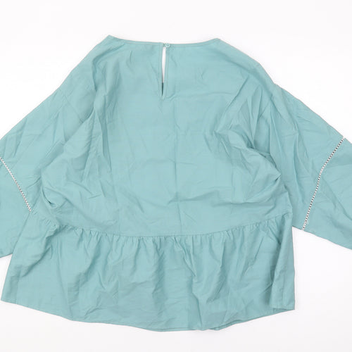 Marks and Spencer Women's Blue Blouse Size 14