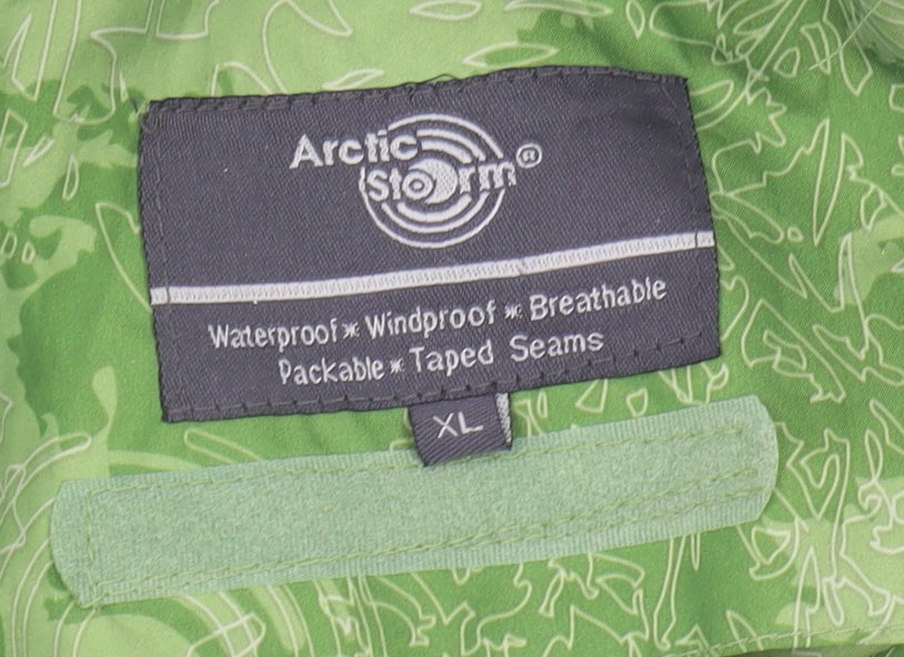 Arctic Storm Men's Green XL Windbreaker Jacket