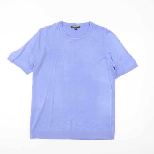 Bonmarché Women's Purple Crew Neck Pullover Jumper Size 14