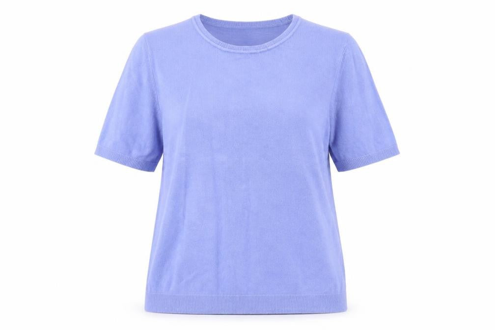 Front view of Bonmarché Women's Purple Crew Neck jumper, size 14