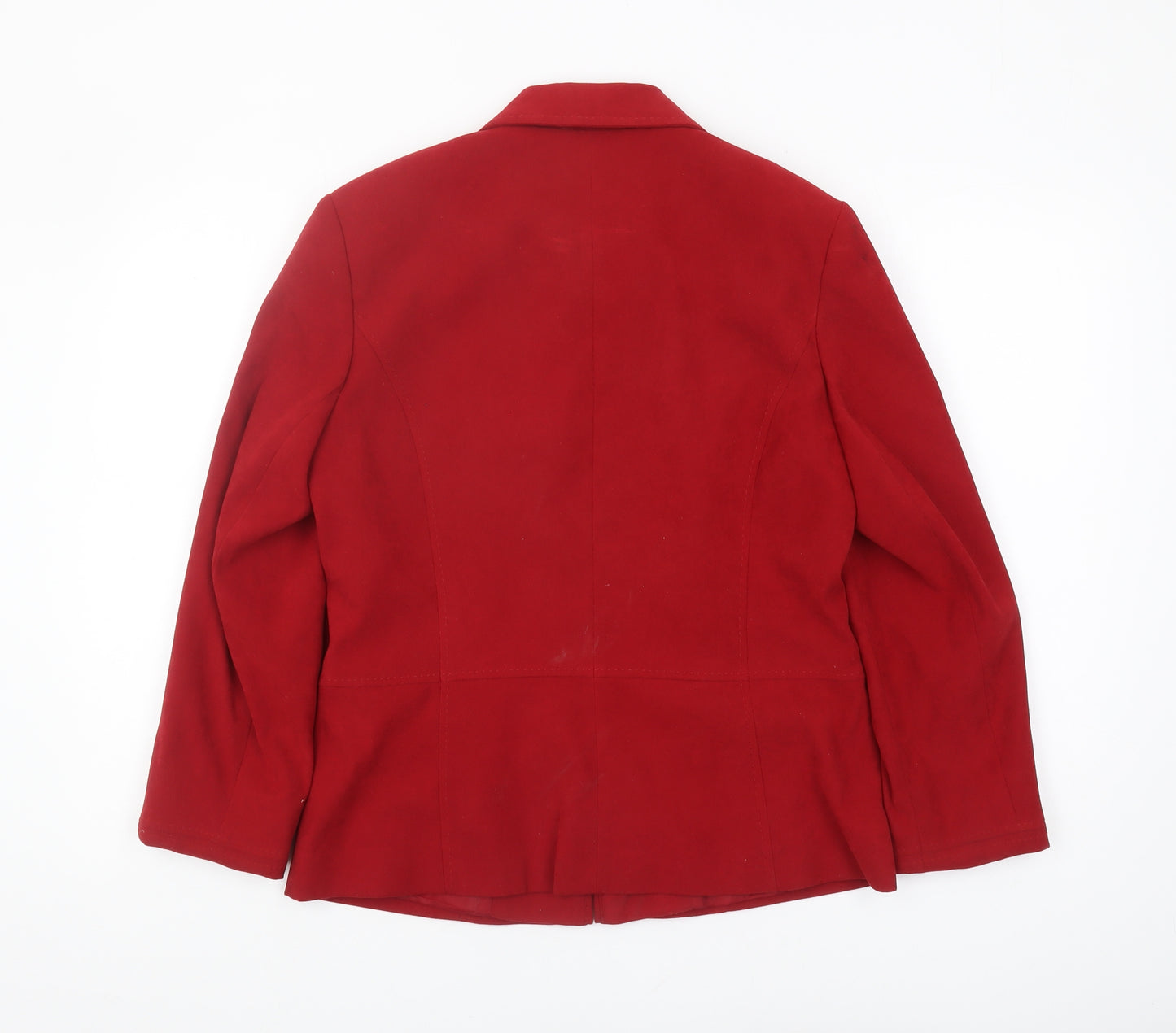 BHS Women’s Red Zip Jacket, Size 12, Lined