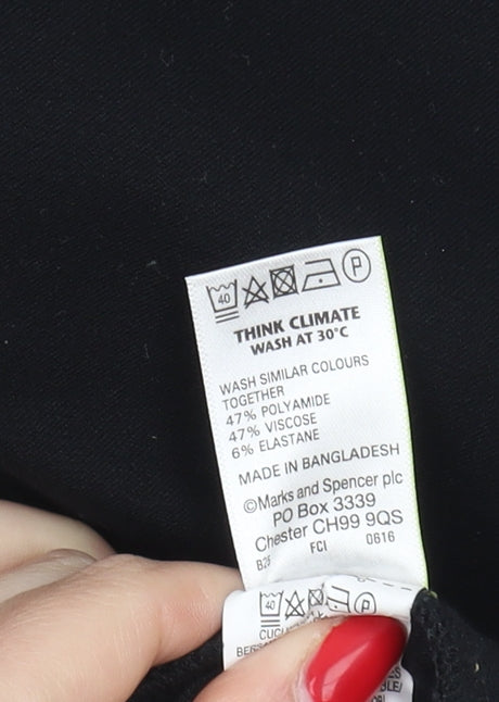 Marks and Spencer Black Women's Trousers Size 14