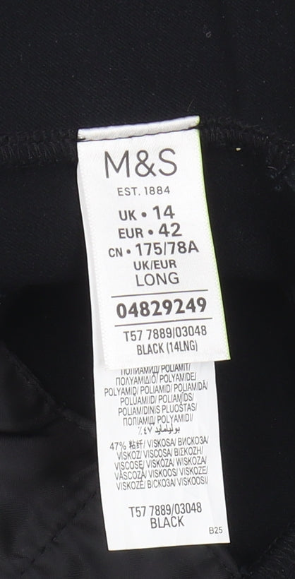 Marks and Spencer Black Women's Trousers Size 14