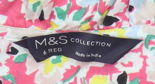 Marks and Spencer Floral Blouse - Women, Multicoloured, Size 6