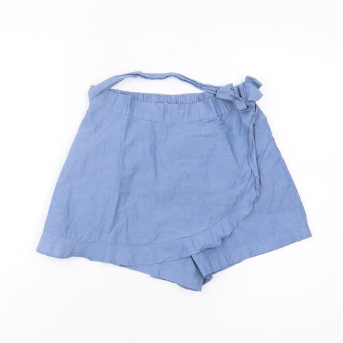 H&M Girls Blue Wrap Shorts 13-14 Years