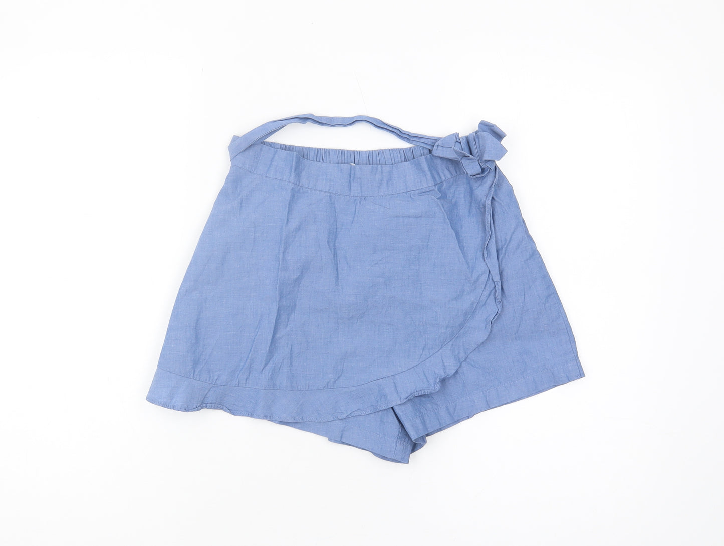 H&M Girls Blue Wrap Shorts 13-14 Years