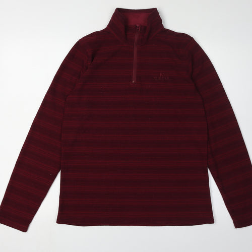 Hi Gear Women's Red Striped Pullover Sweatshirt Size 12
