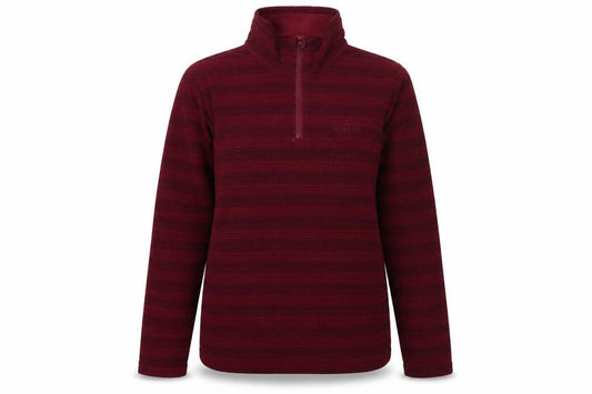 Front view of Hi Gear Women's Red Striped Pullover Sweatshirt, size 12