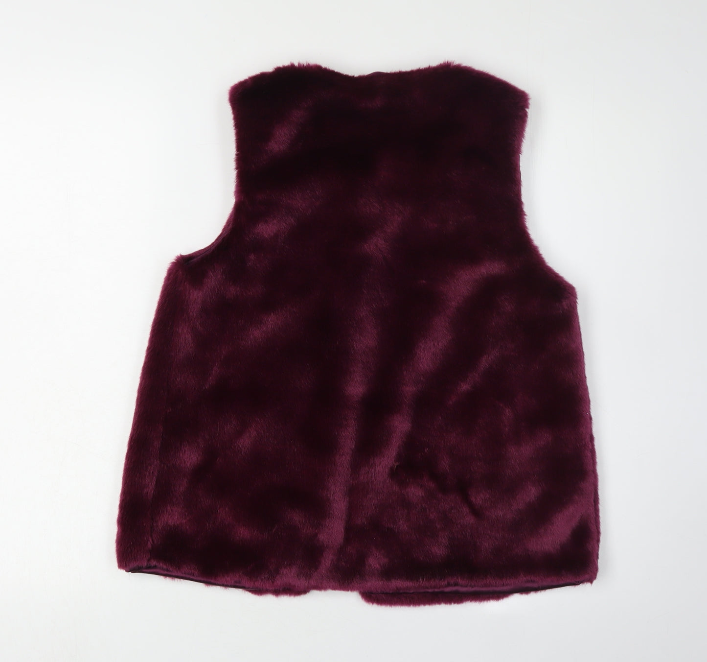 Next Girls Red Faux Fur Bodywarmer 14 Years