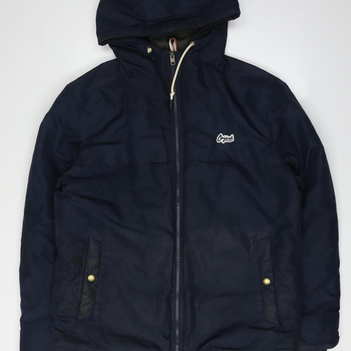 Jack & Jones Men's XL Blue Hooded Jacket