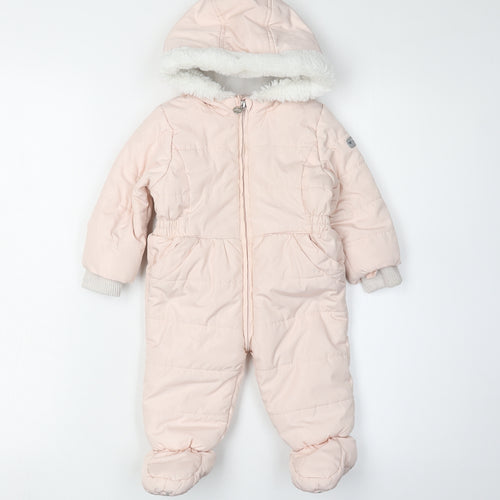 Junior J Pink Unisex Toddler Snowsuit 5 Winter Polyester Hooded
