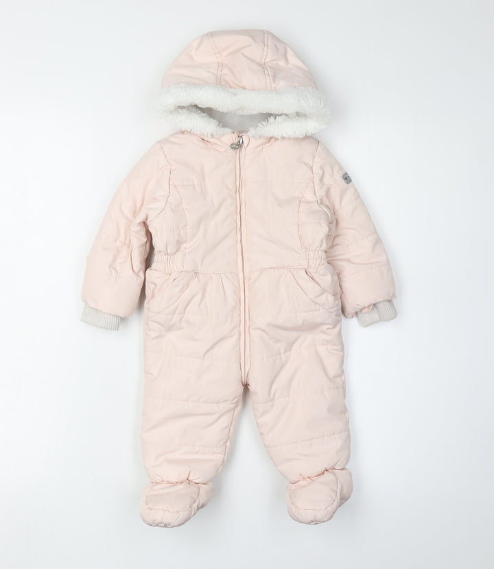 Junior J Pink Unisex Toddler Snowsuit 5 Winter Polyester Hooded