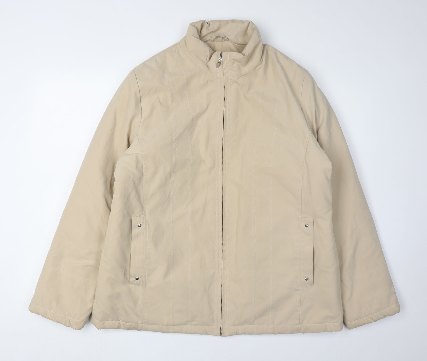 EWM Women's Beige Puffer Jacket Size 16, Autumn/Winter