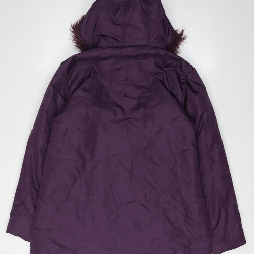 Anne de Lancay Women's Purple Quilted Coat Size 10/12