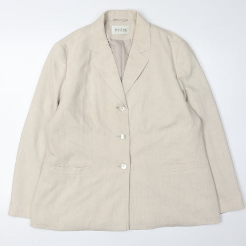 Eastex Women's Beige Suit Jacket Size 18