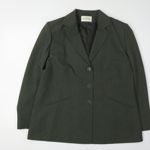 Eastex Women's Green Suit Jacket Size 18