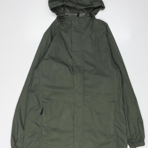 Regatta Men's Green Waterproof Hooded Jacket, Size M