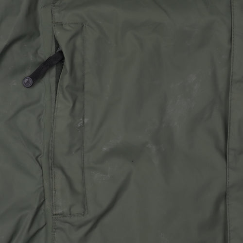 Regatta Men's Green Waterproof Hooded Jacket, Size M