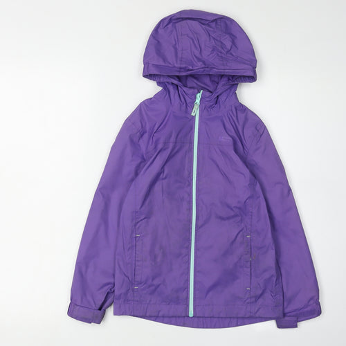Mountain Warehouse Girls Purple Waterproof Jacket 7-8 Years