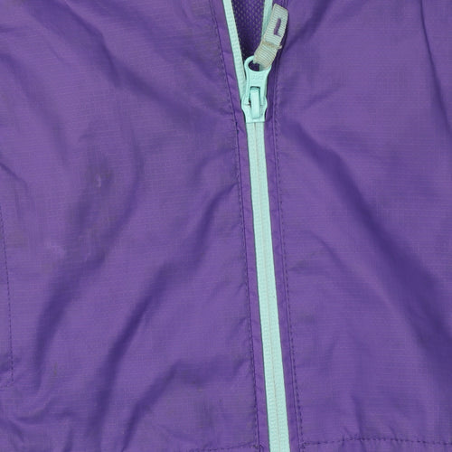 Mountain Warehouse Girls Purple Waterproof Jacket 7-8 Years