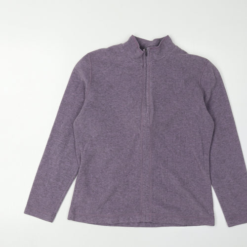 Hug Me Again Women's Purple Full Zip Jacket Size 10