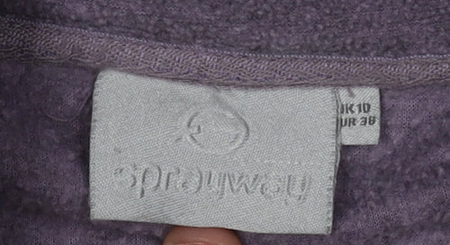 Hug Me Again Women's Purple Full Zip Jacket Size 10