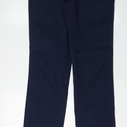 Adidas Men's Blue Trousers, Size L, Casual Regular Fit