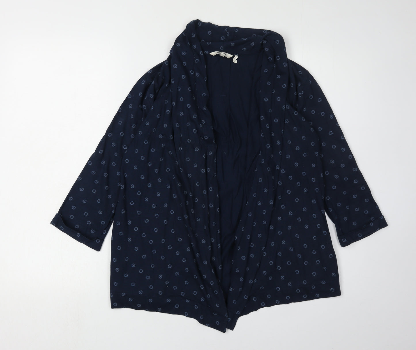 FatFace Women's Blue Polka Dot Cardigan Size 10