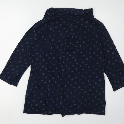 FatFace Women's Blue Polka Dot Cardigan Size 10