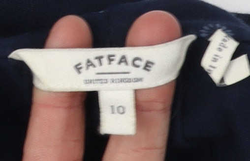 FatFace Women's Blue Polka Dot Cardigan Size 10