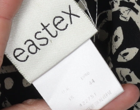 Eastex Women's Black Geometric Skirt Size 16