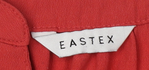 Eastex Women's Red Blouse, Size 18, V-Neck, Casual