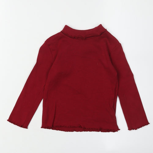 SoulCal & Co Girls Red Long Sleeve Top 4-5 Years