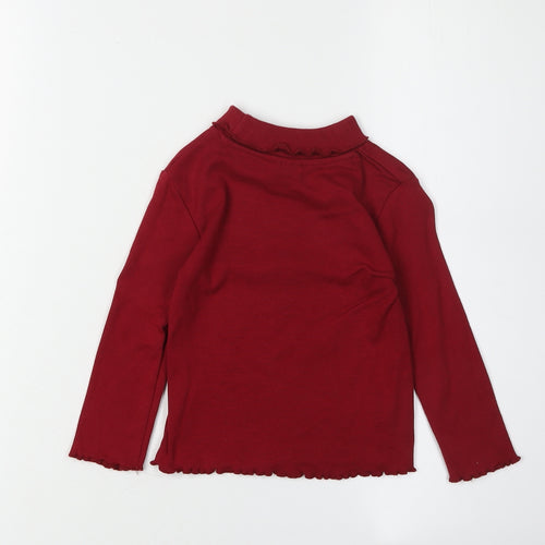 SoulCal & Co Girls Red Long Sleeve Top 4-5 Years